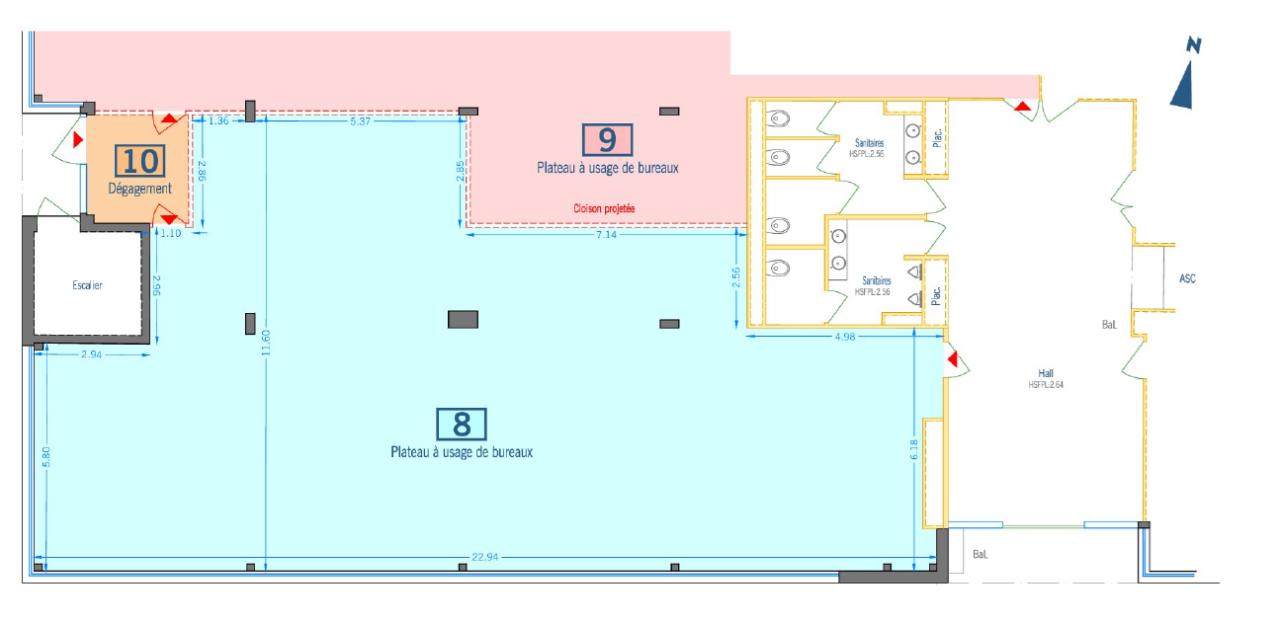 Bureau Dardilly 235m² Location bureau Dardilly Rhône OLBUR2426368 9